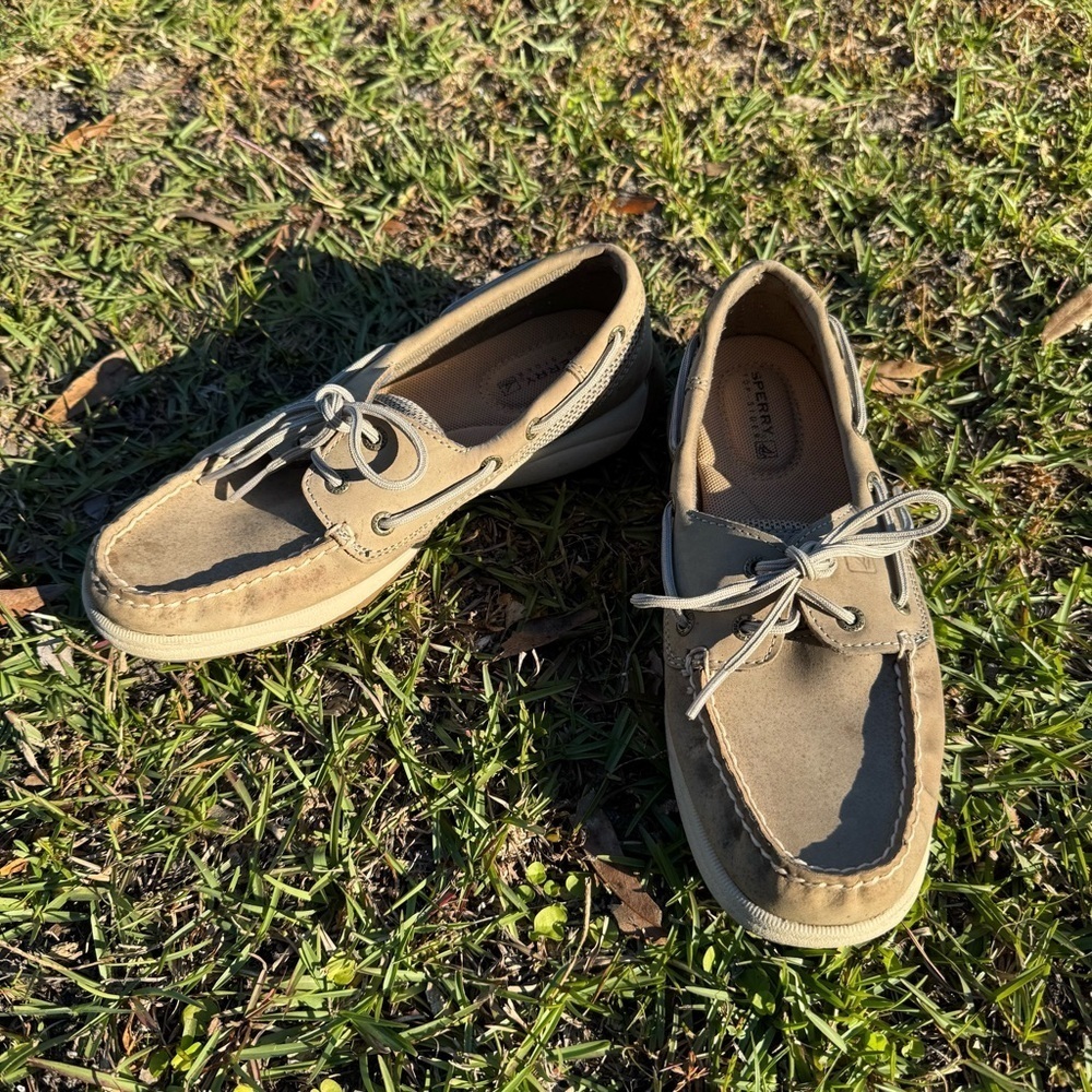 Sperry Women’s Top Sider Tan Boat Shoes Size 6m